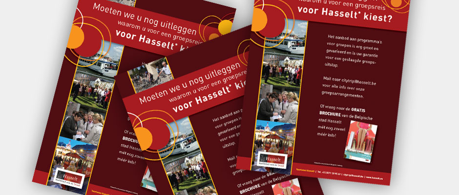 Toerisme Hasselt - Advertentie-opmaak