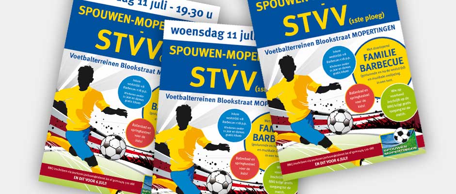 Voetbalevent Spomo-STVV - Affiche-ontwerp