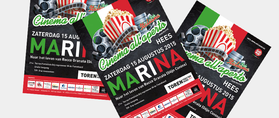 Cinema al'aperto - Flyer voor evenement