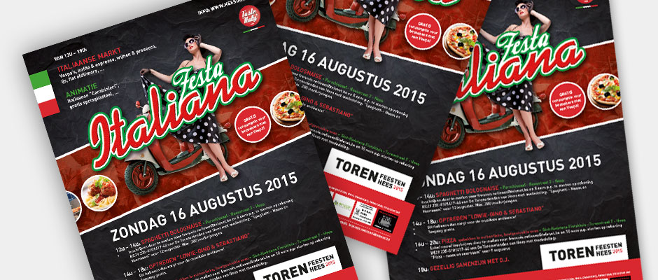 Festa Italiana - Flyer voor evenement