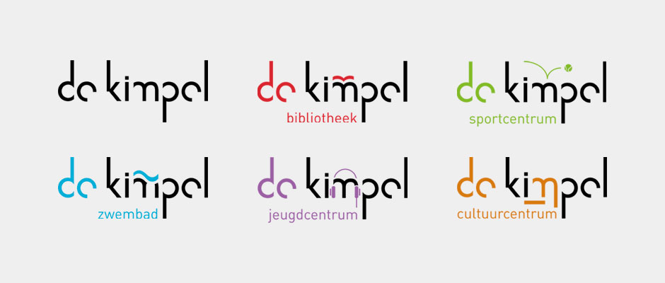 De Kimpel - Logo's voor diverse afdelingen