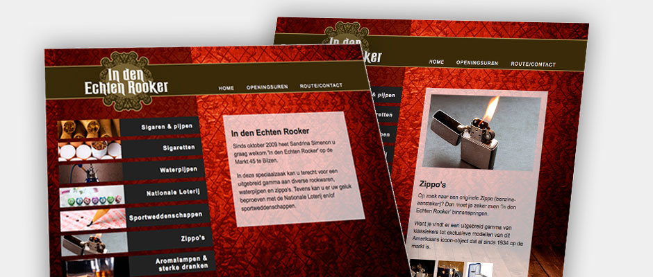 In den Echten Rooker - Website-ontwerp en -ontwikkeling